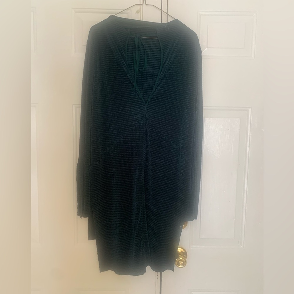 Zara large green shirt/dress